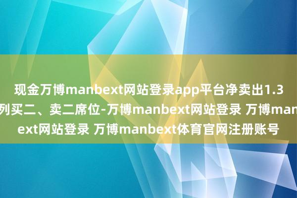 现金万博manbext网站登录app平台净卖出1.38亿元；“量化基金”位列买二、卖二席位-万博manbext网站登录 万博manbext体育官网注册账号