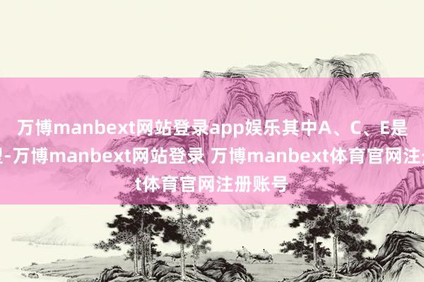 万博manbext网站登录app娱乐其中A、C、E是单座型-万博manbext网站登录 万博manbext体育官网注册账号